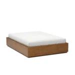 Leif Full Platform Storage Bed - Smoked Oak