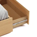 Leif Full Platform Storage Bed - White Oak