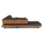 Lubek 100.5_ Outdoor Low Corner Sectional - Slate Gray
