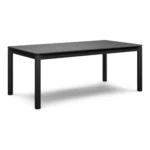 Fisk 75.5_ - 96_ Outdoor Extendable Dining Table - Black