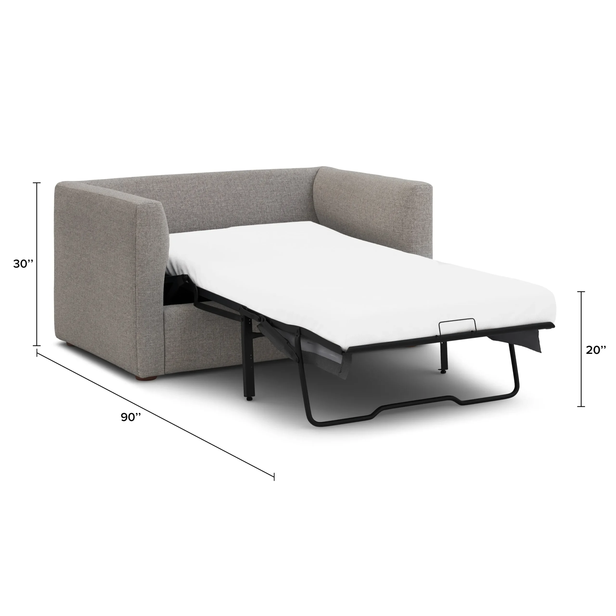 Marina 57_ Sleeper Chair - Hestia Gray - Image 3