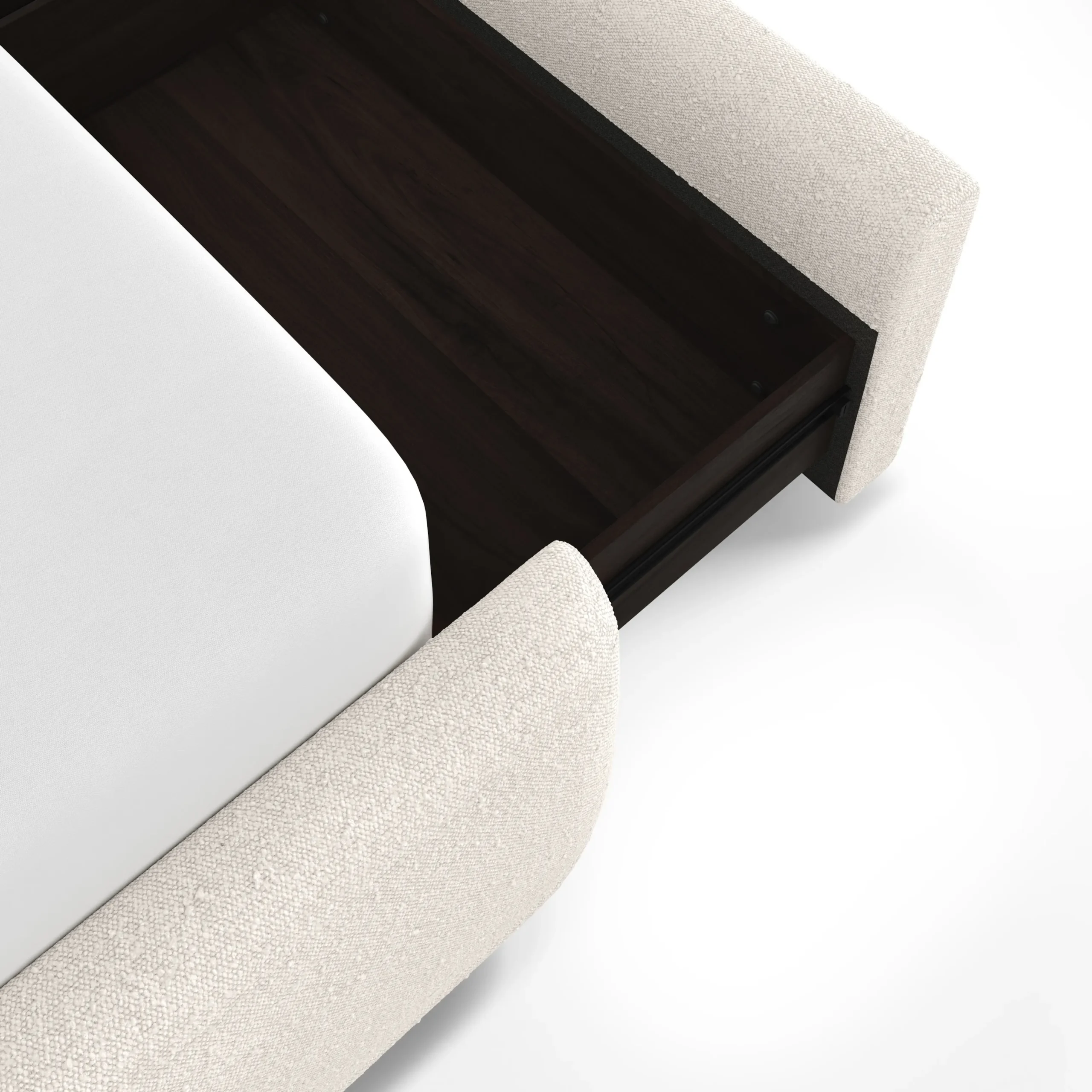 Kayra King Upholstered Storage Bed - Ivory Bouclé - Image 18
