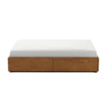 Leif Full Platform Storage Bed - Smoked Oak