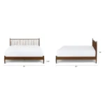 Lenia King Bed - Walnut