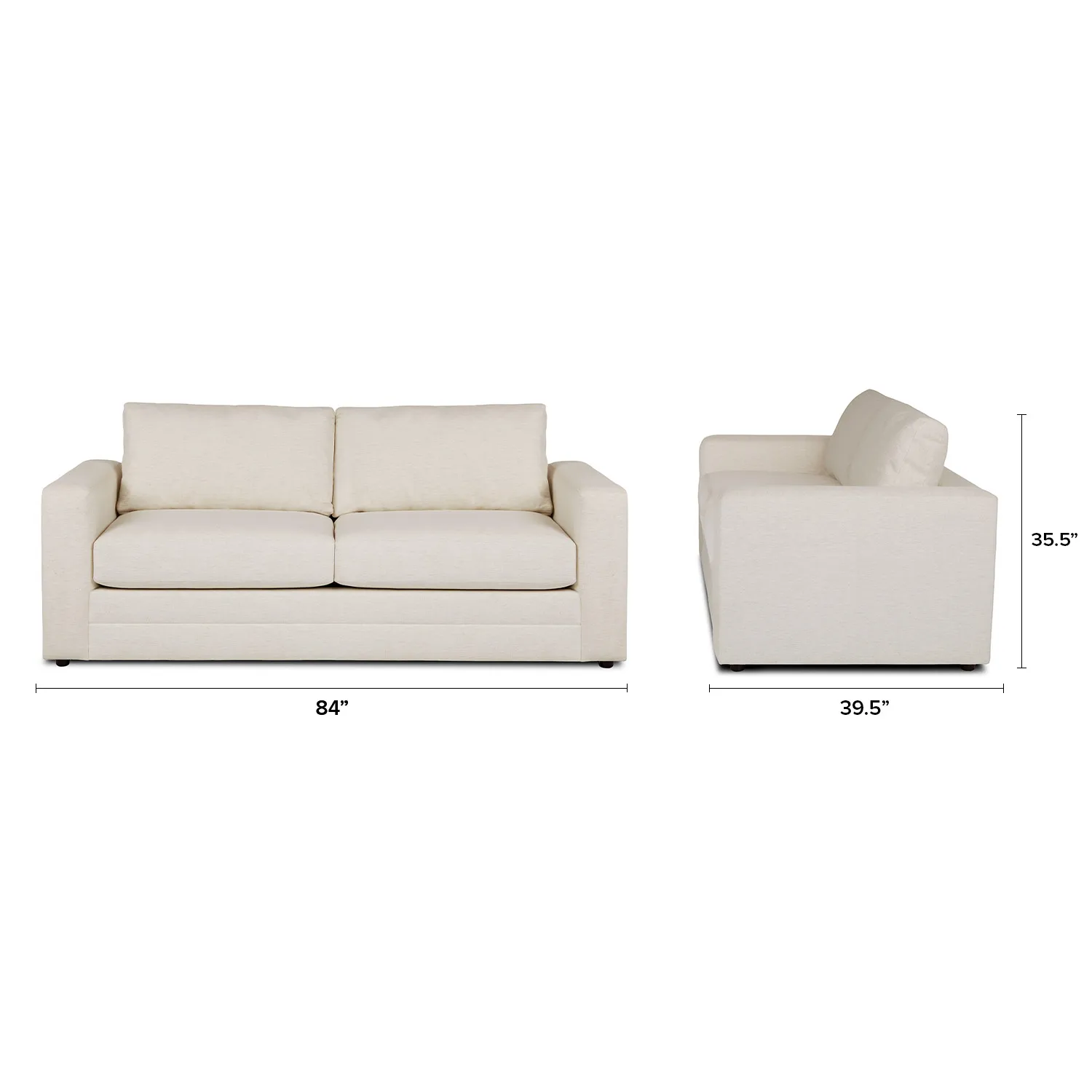 Riley 84_ Sofa Bed - Napa White - Image 16