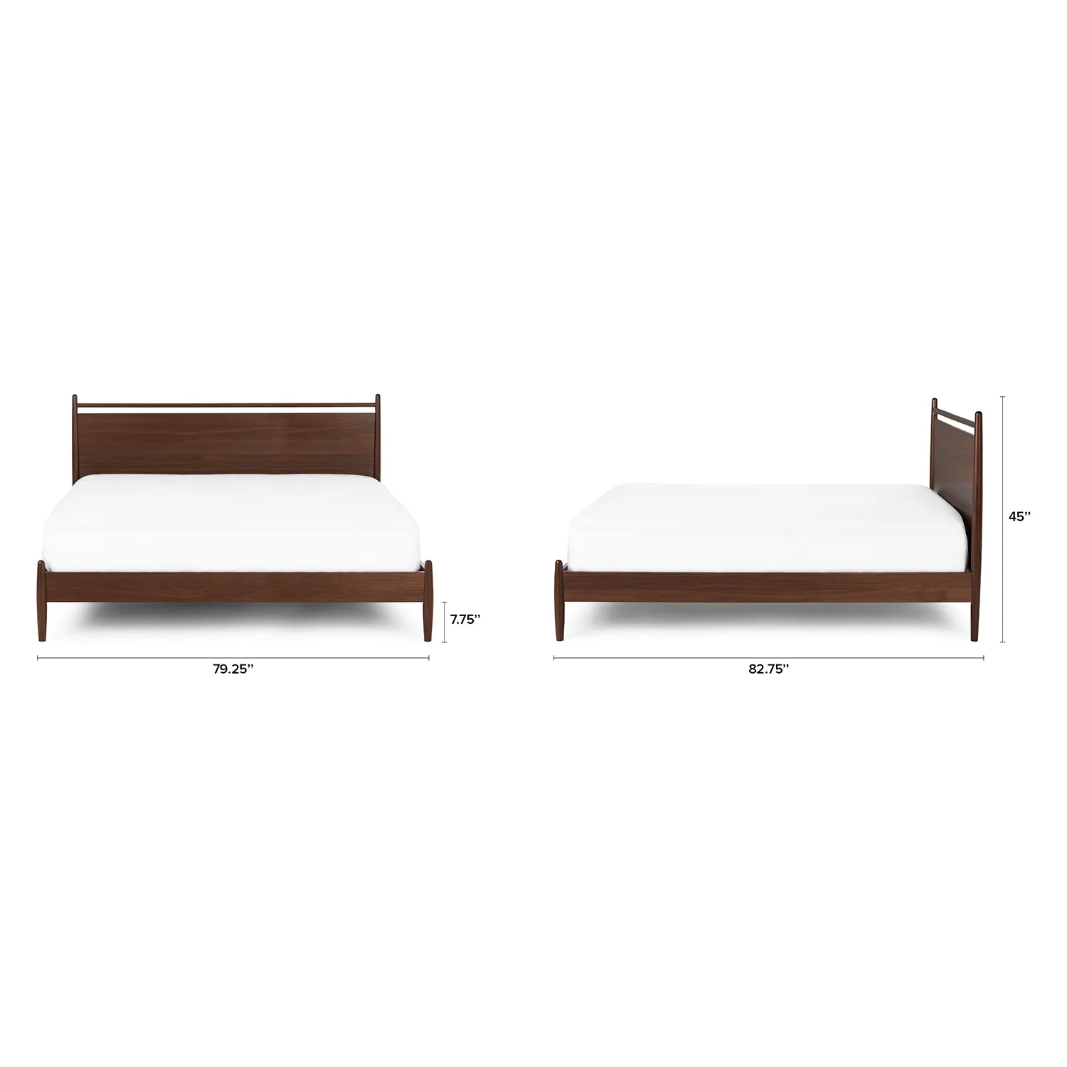 Lenia King Panel Bed - Walnut - Image 18