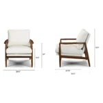 Bavel 26_ Lounge Set - Walnut and Field Ivory