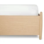 Lenia King Panel Storage Bed - White Oak
