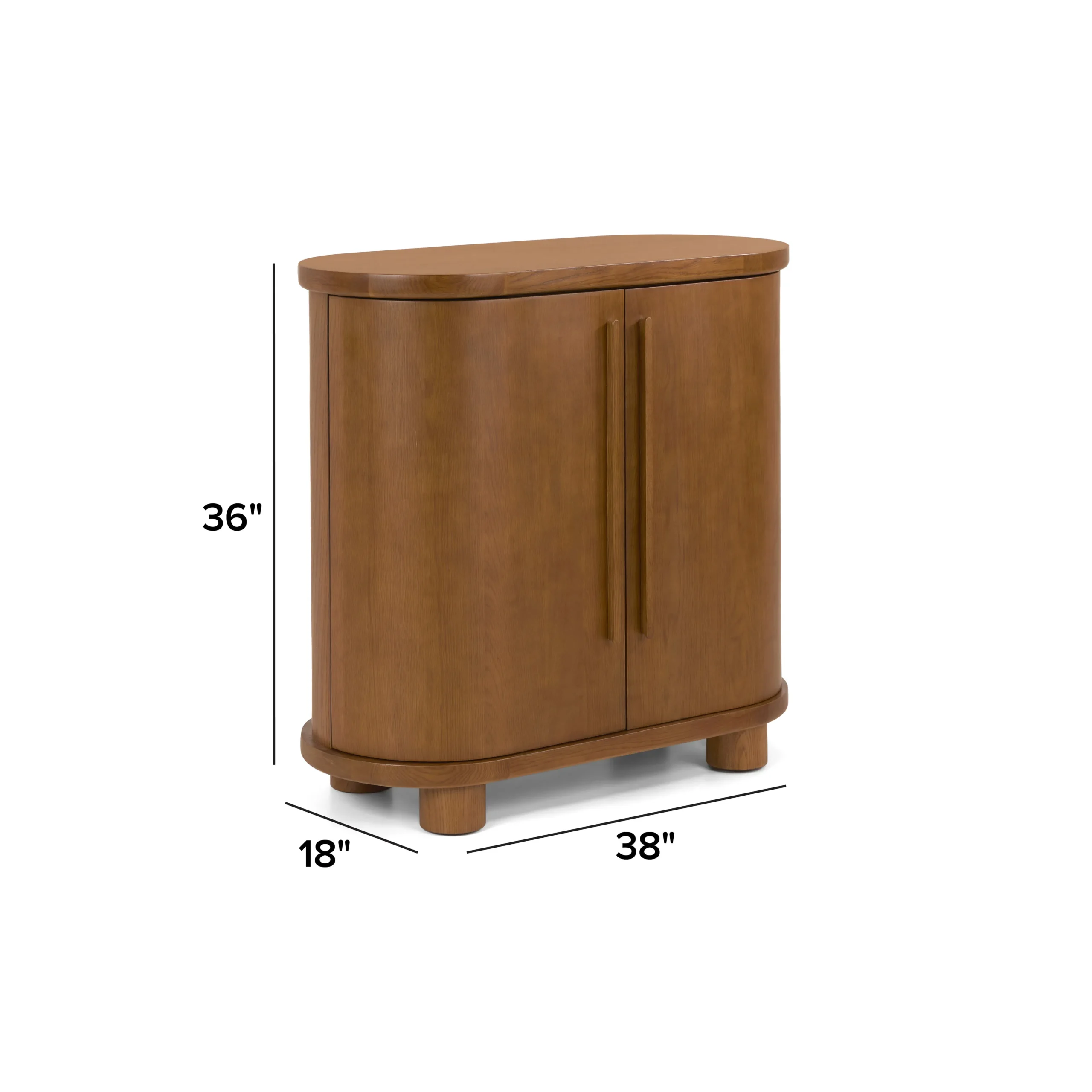 Jens 38_ Bar Cabinet - Smoked Oak - Image 19