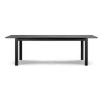 Fisk 75.5_ - 96_ Outdoor Extendable Dining Table - Black