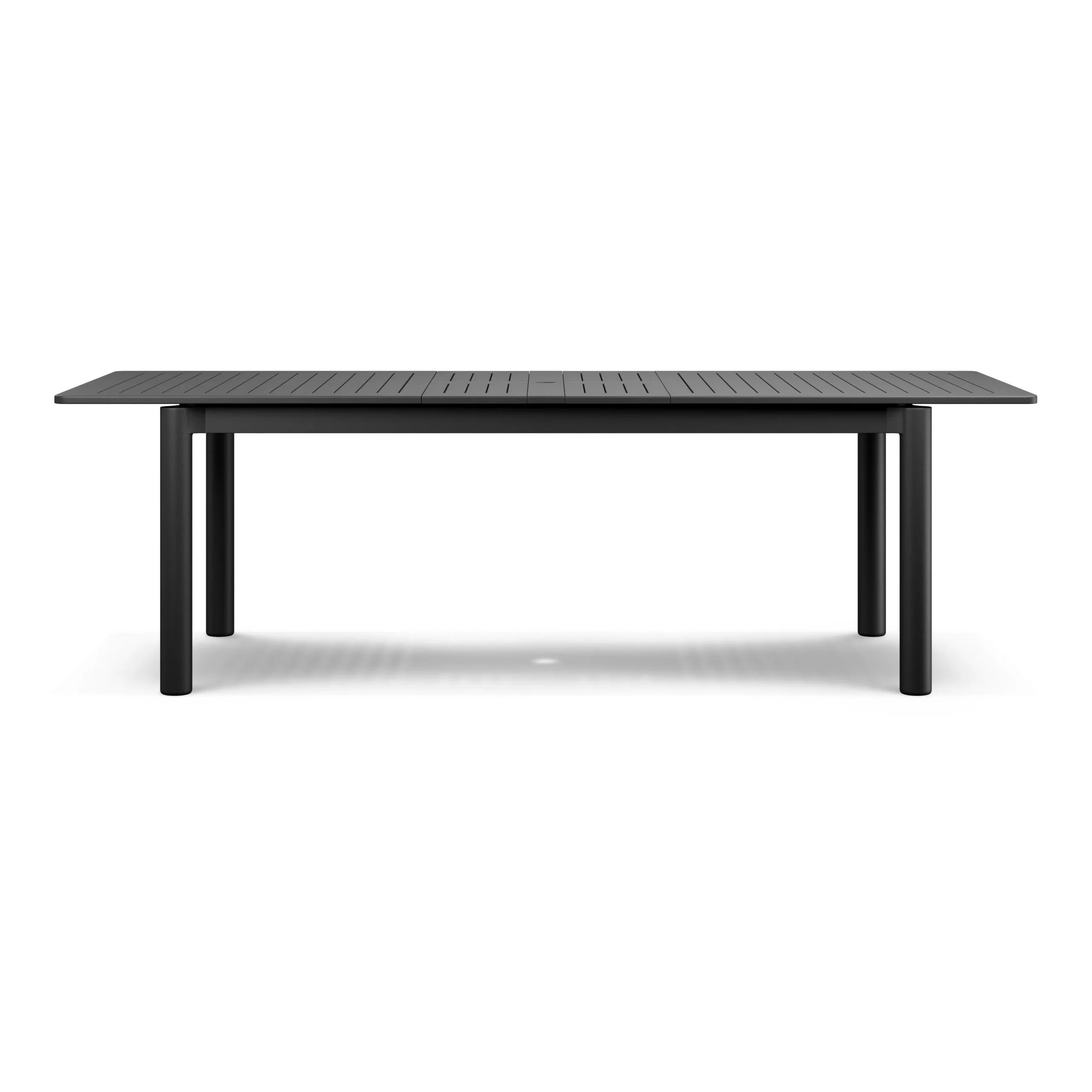 Fisk 75.5_ - 96_ Outdoor Extendable Dining Table - Black - Image 7