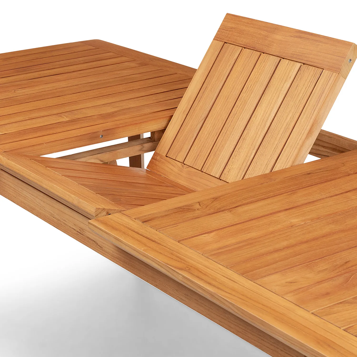Marol 59_ - 78_ Outdoor Extendable Dining Table - Bronze Teak - Image 10