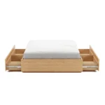 Leif Full Platform Storage Bed - White Oak