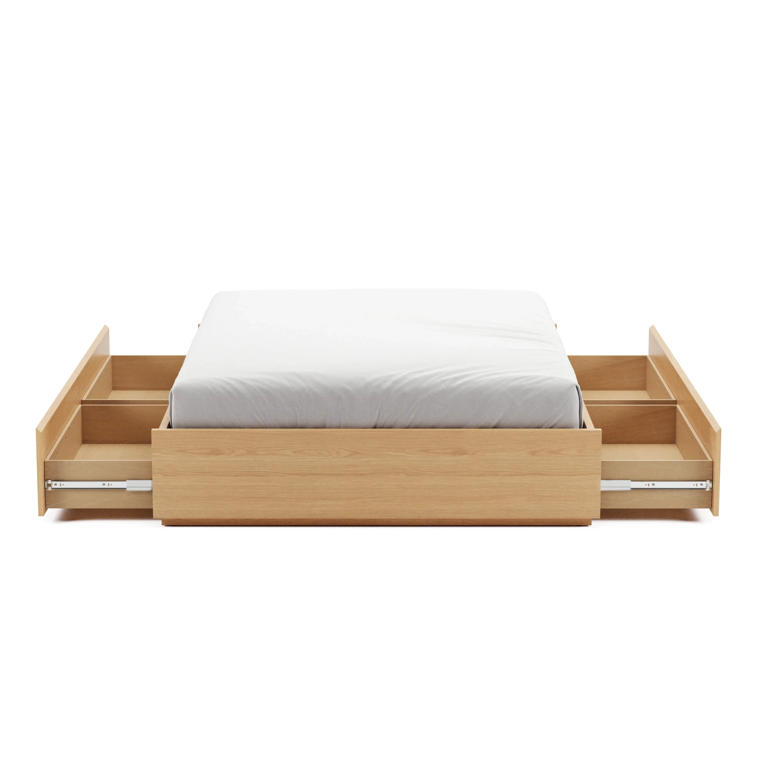 Leif Full Platform Storage Bed - White Oak - Image 9