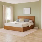 Leif King Storage Bed - Smoked Oak