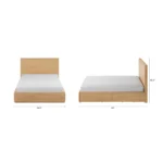 Leif Queen Storage Bed - White Oak