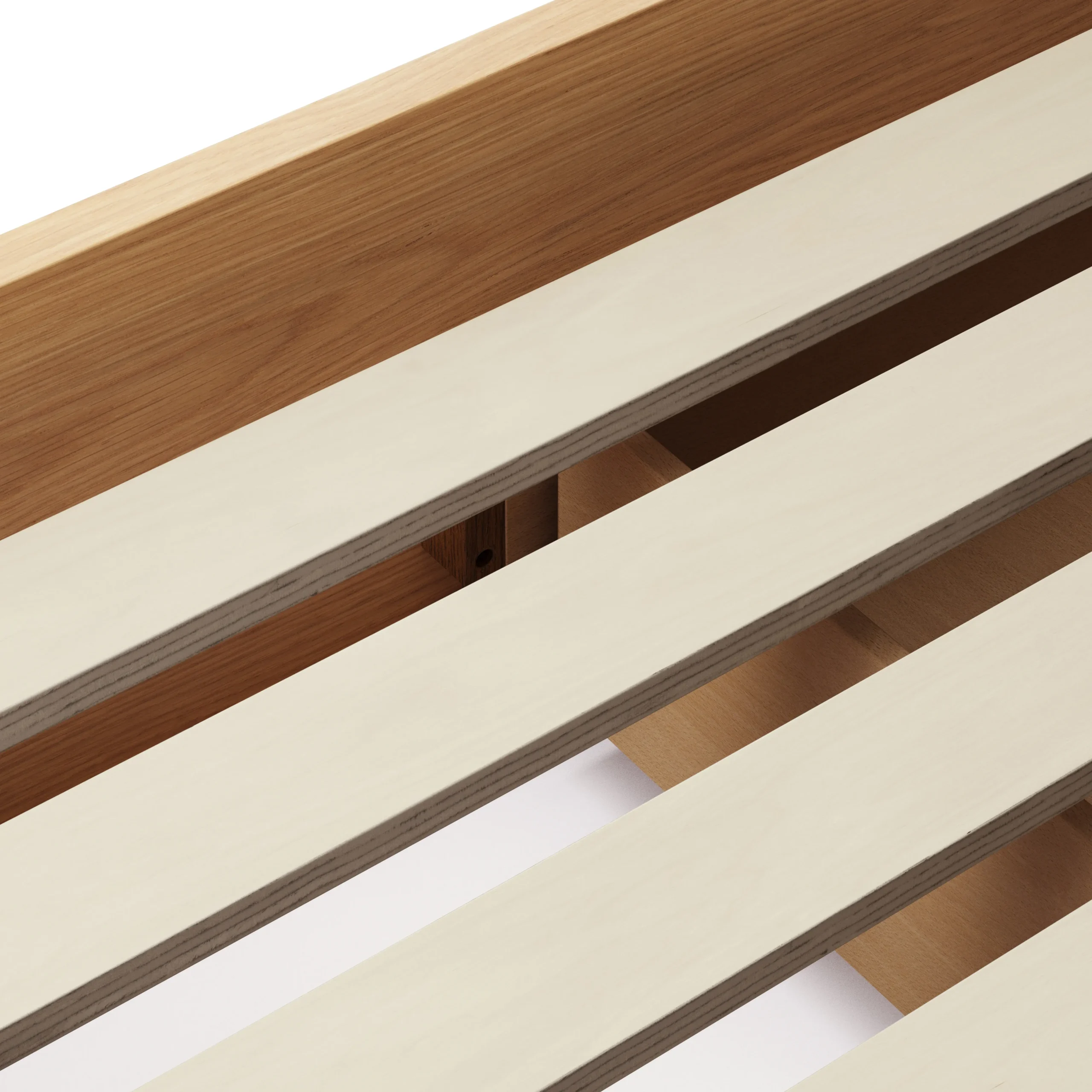 Leif Twin Platform Storage Bed - White Oak - Image 9