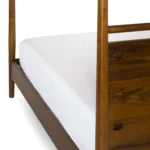 Lenia King Canopy Bed - Walnut