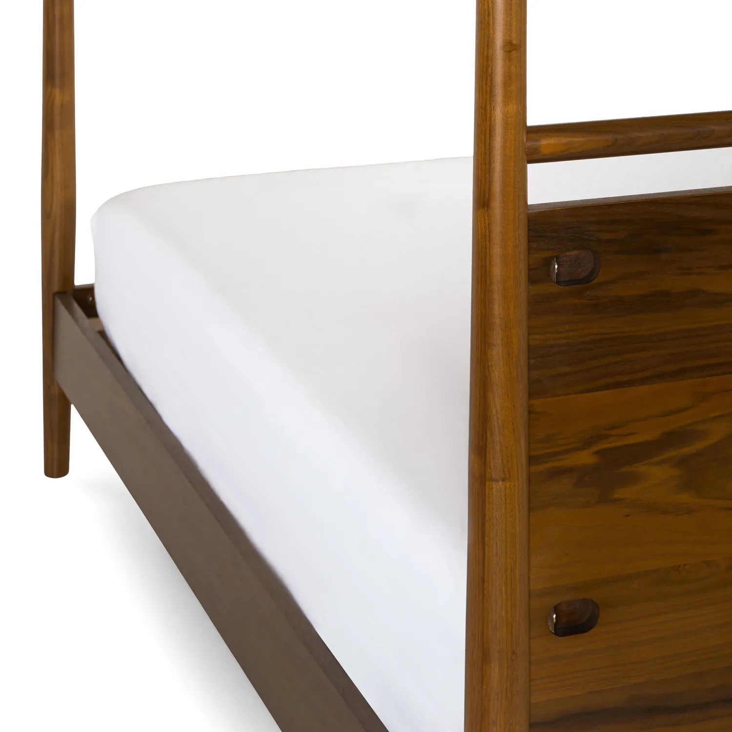 Lenia King Canopy Bed - Walnut - Image 7