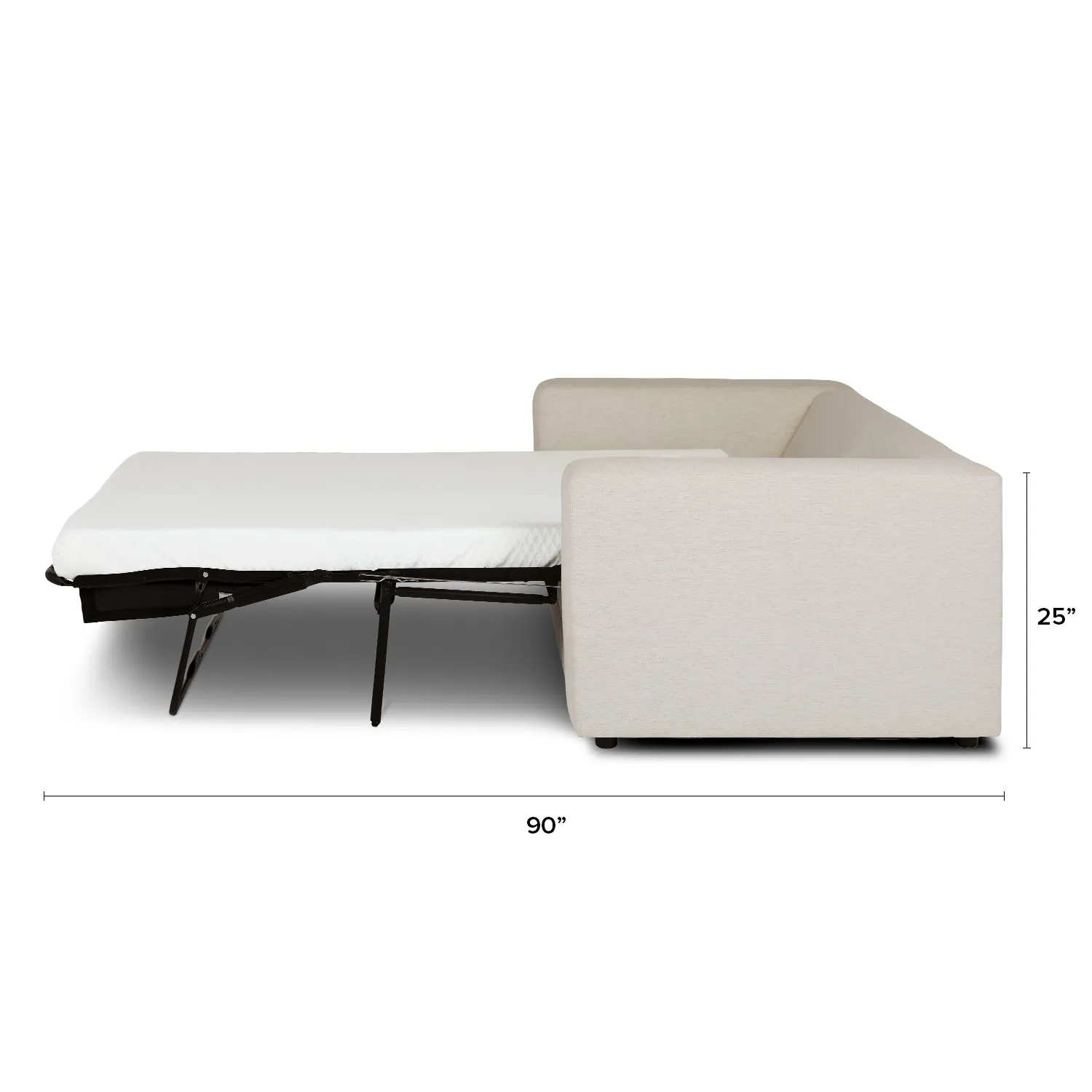 Riley 84_ Sofa Bed - Napa White - Image 17