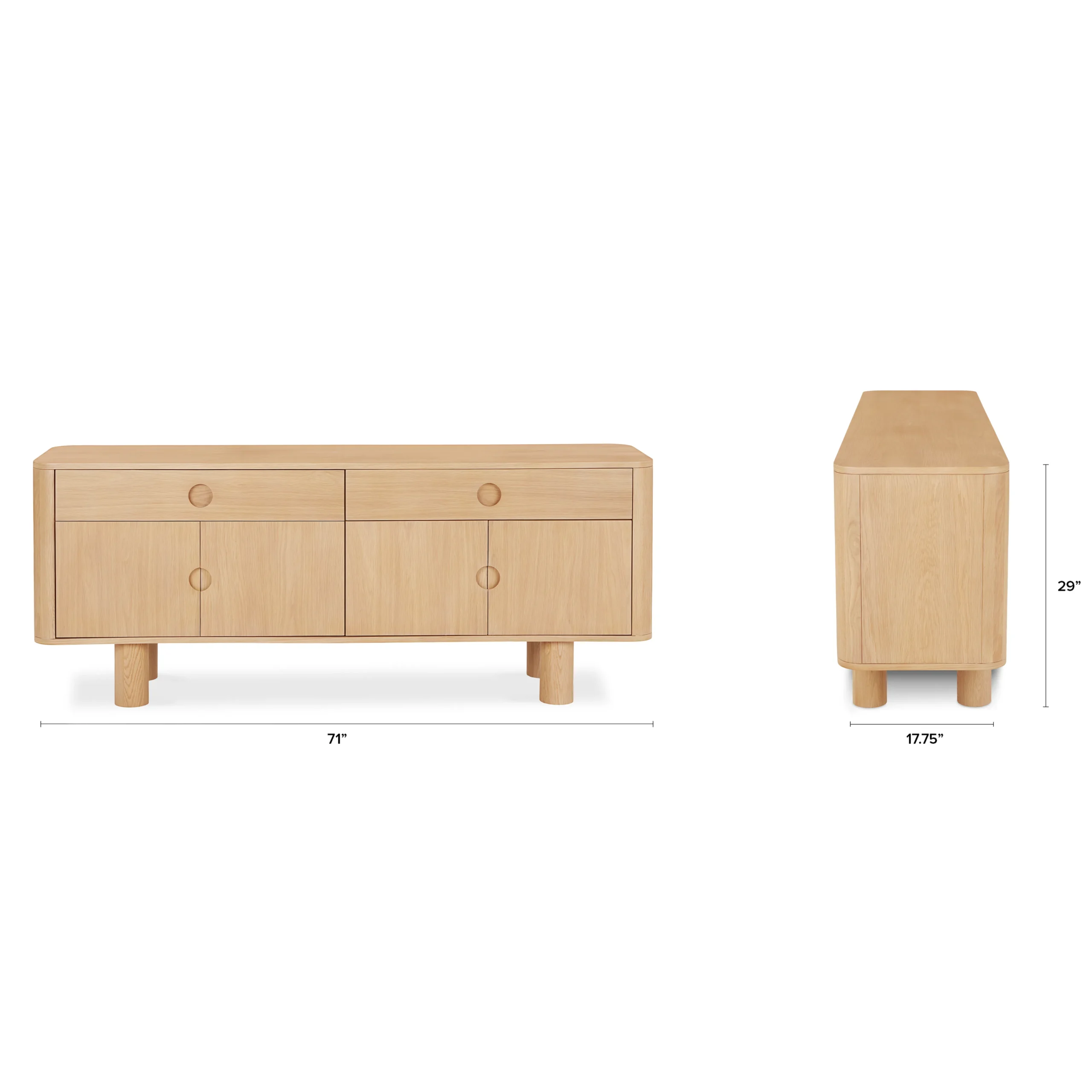 Adel 71_ Sideboard - White Oak - Image 19