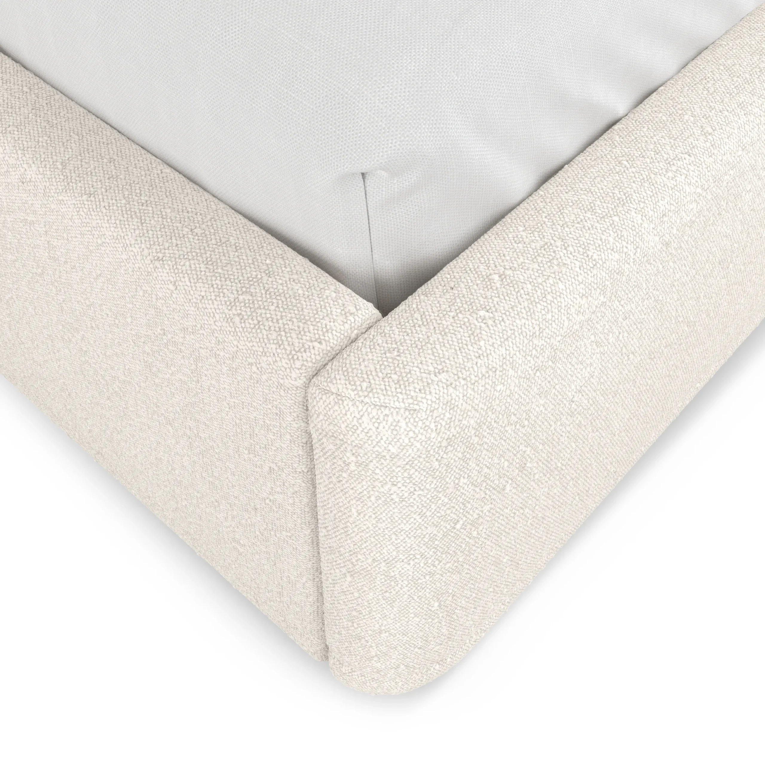 Kayra Queen Upholstered Storage Bed - Ivory Bouclé - Image 2