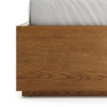 Leif Full Platform Storage Bed - Smoked Oak