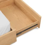 Leif King Storage Bed - White Oak