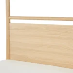 Lenia King Canopy Bed - White Oak