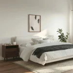 Tessu King Low Profile Upholstered Bed - Napa White