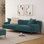Abisko 91_ Velvet Sofa - Plush Pacific Blue
