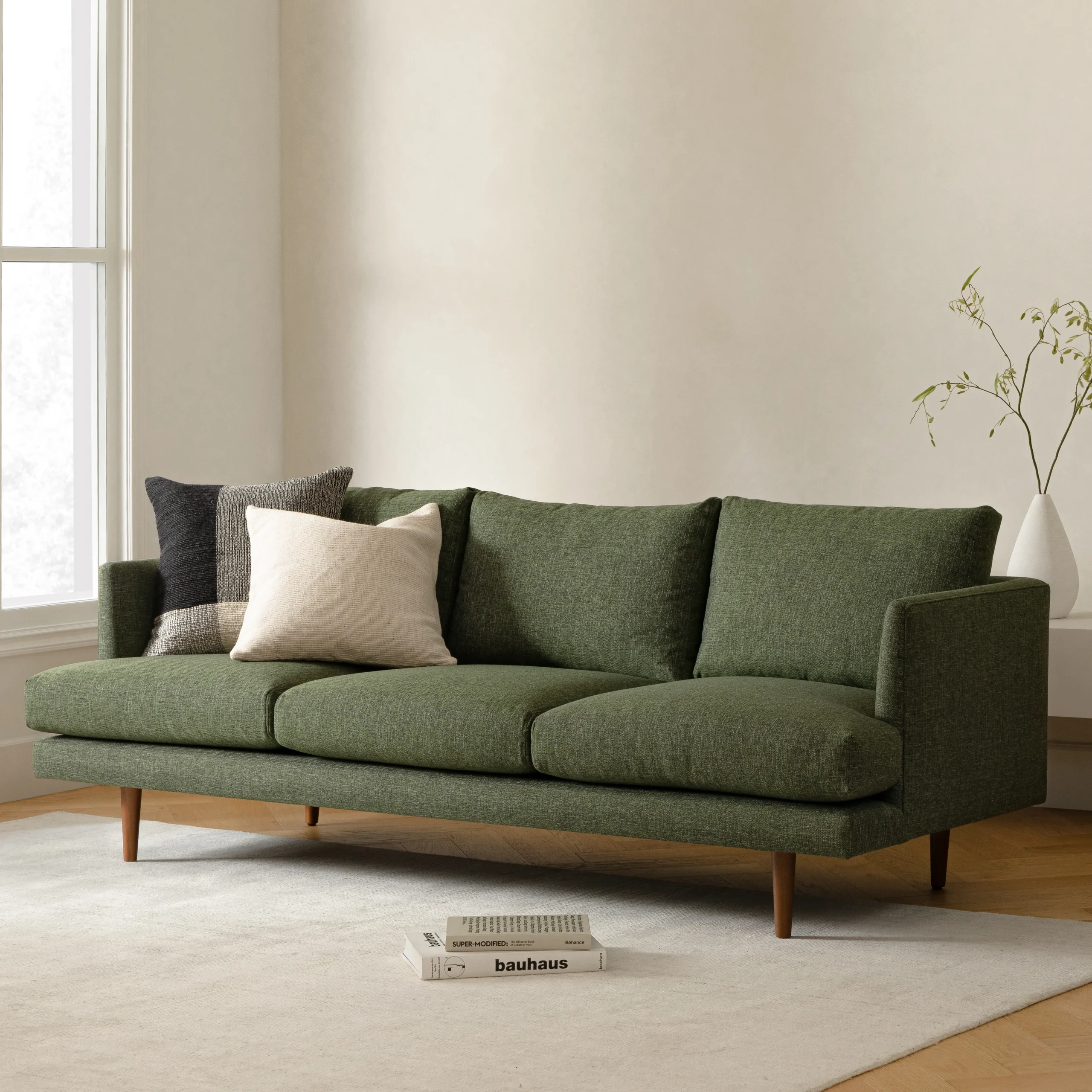 Burrard 83.5_ Sofa - Forest Green
