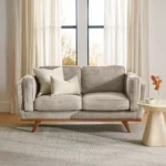 Timber 66.5_ Loveseat - Rain Cloud Gray