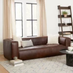 Cigar 92_ Leather Sofa - Indiana Brown