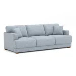 Dawn 93_ Sofa - Silver Light Blue