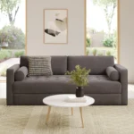 Sven 88_ Tufted Velvet Sofa Bed - Hale Warm Gray