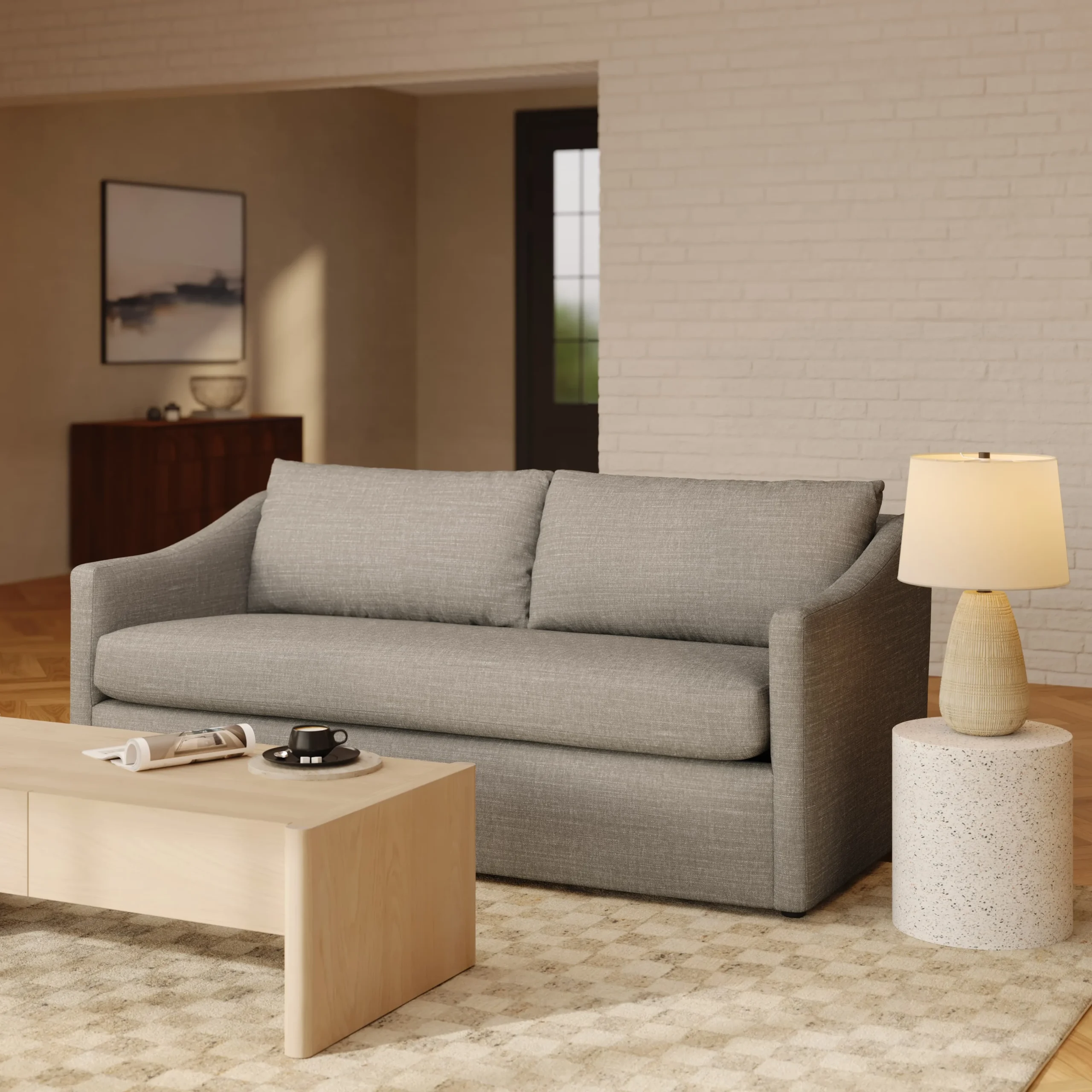 Landry 72_ Loveseat - Napa Taupe