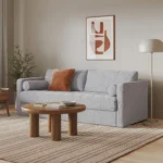 Sven 88_ Grounded Tufted Sofa - Stone Gray