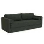 Sven 88_ Grounded Tufted Sofa - Green Wool Bouclé