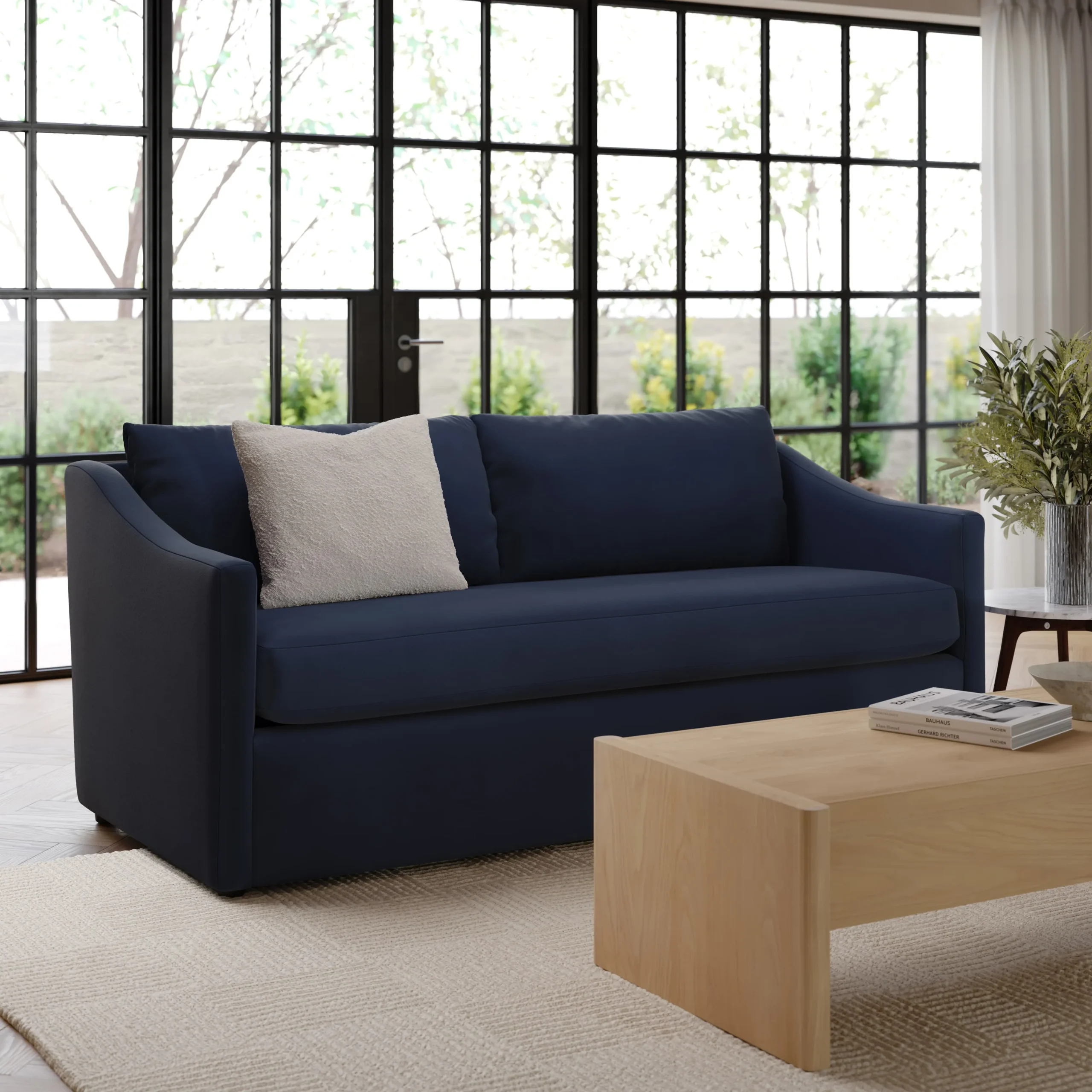 Landry 72_ Velvet Loveseat - Hale Ink