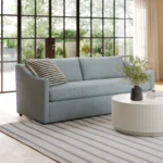 Landry 84.5_ Sofa - Silver Light Blue