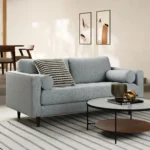 Sven 72_ Tufted Loveseat - Silver Light Blue