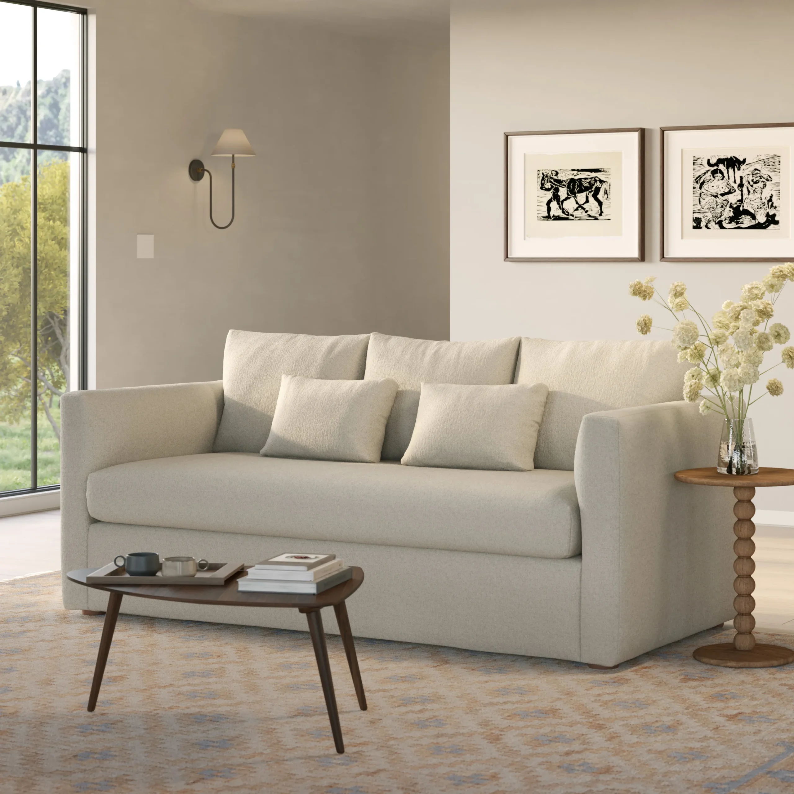 Marina 80_ Sofa - Clover Ivory