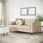 Sven 72_ Tufted Loveseat - Ratine Buff
