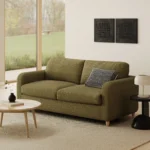 Vati 80_ Sofa Bed - Natural Oak and Napa Moss