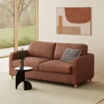Vati 80_ Sofa Bed - Natural Oak and Napa Rust