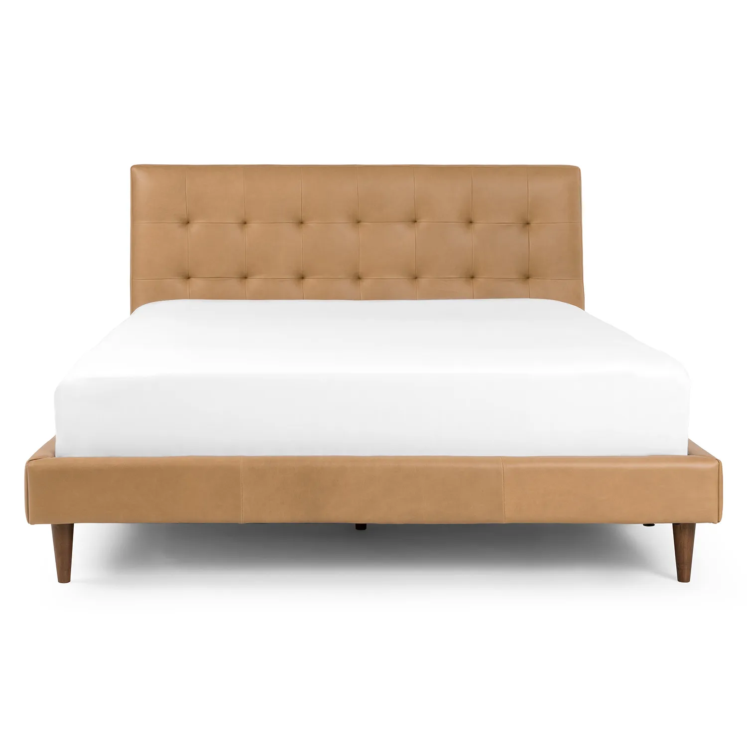 Sven Queen Tufted Leather Bed - Charme Tan - Image 13