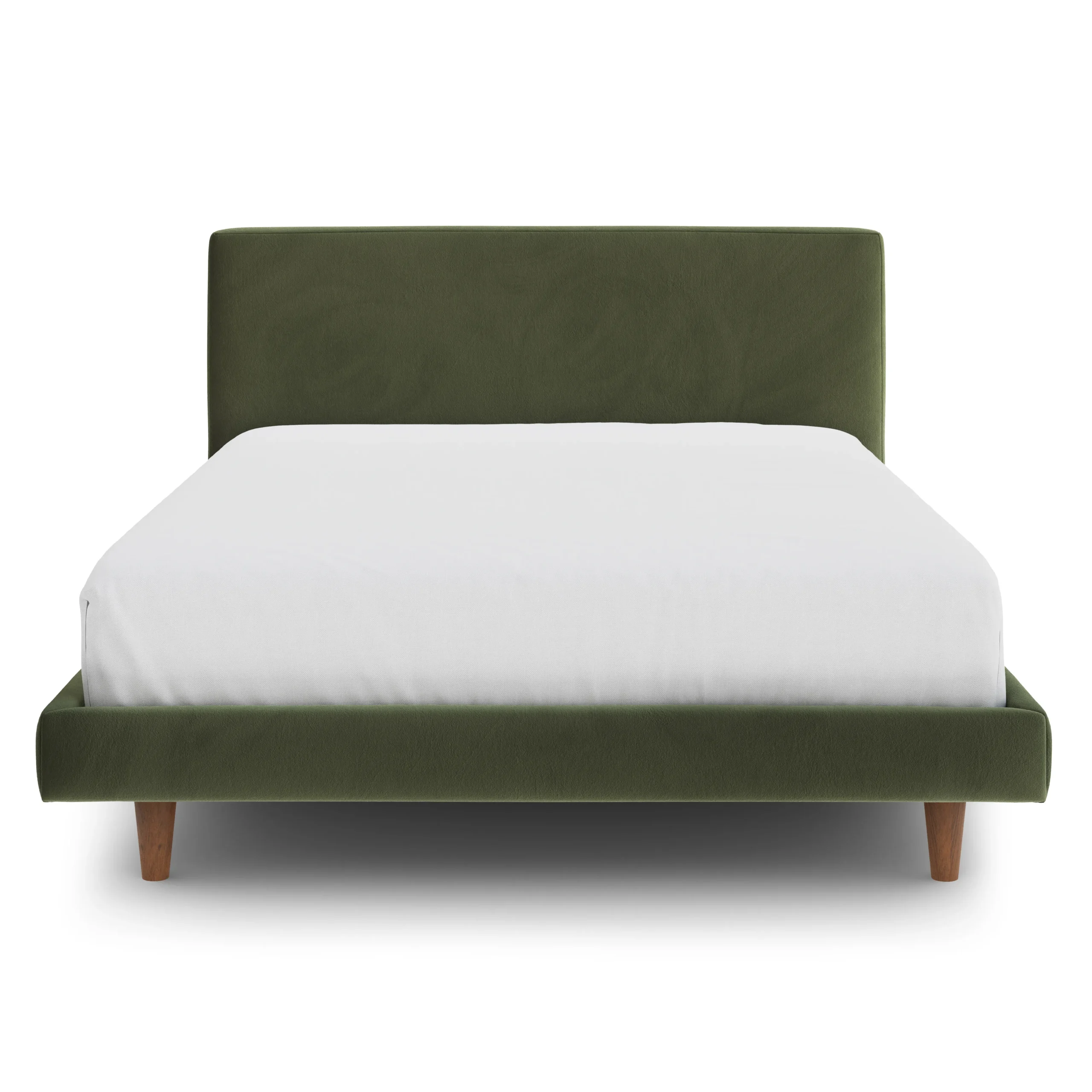 Tessu Full Low Profile Velvet Bed - Hale Fir Green - Image 5