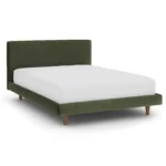 Tessu Full Low Profile Velvet Bed - Hale Fir Green