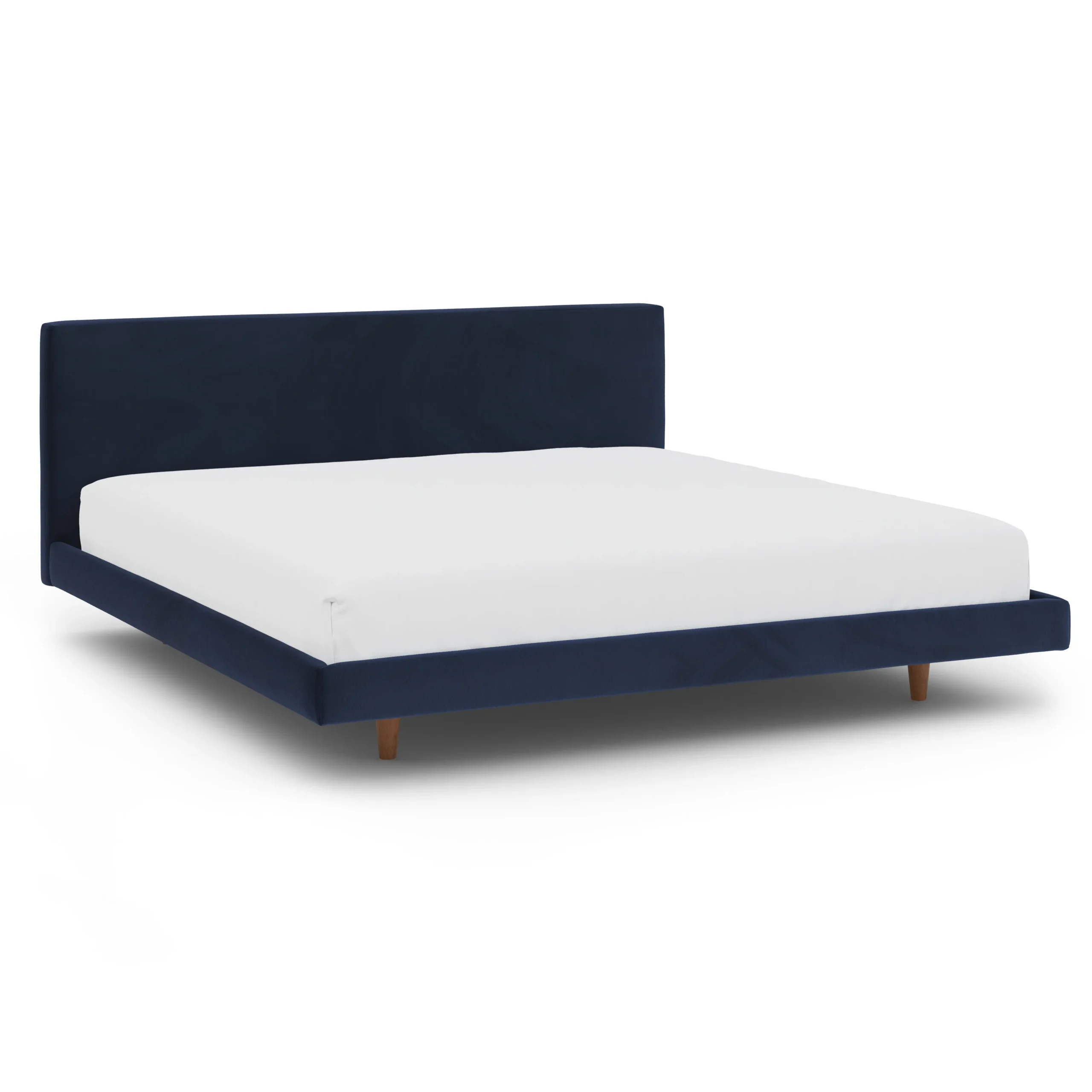 Tessu King Low Profile Velvet Bed - Hale Ink - Image 9